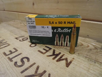 S&B 5,6x50R MAG FMJ 3,24g 50gr